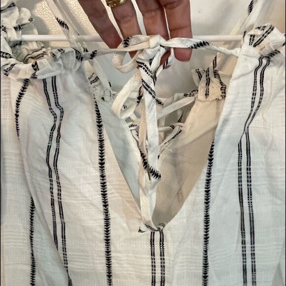 RED CARTER Isla Off the Shoulder Stripes Coverup Casual Maxi Dress.Size XS - Picture 9 of 16